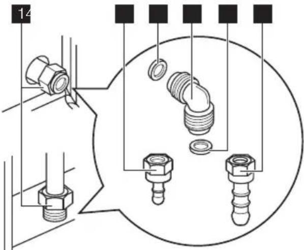 ELECTROLUX EKK603504X - Flexible nonmetal pipes connection - 1