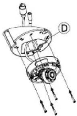 D-LINK DCS4633EV - 使用DCS-37-3壁掛安装(選配) - 3