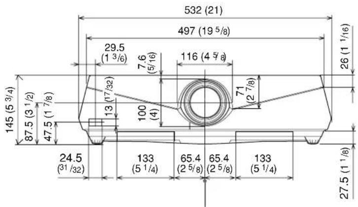 SONY VPLFX41L - 寸法図 / Dimensions / Dimensions / Dimensiones / Abmessungen / Dimensioni / Габаритные размеры / 尺寸 - 1