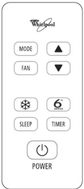 WHIRLPOOL ACE184PV0 - Cómo usar el control remoto - 1