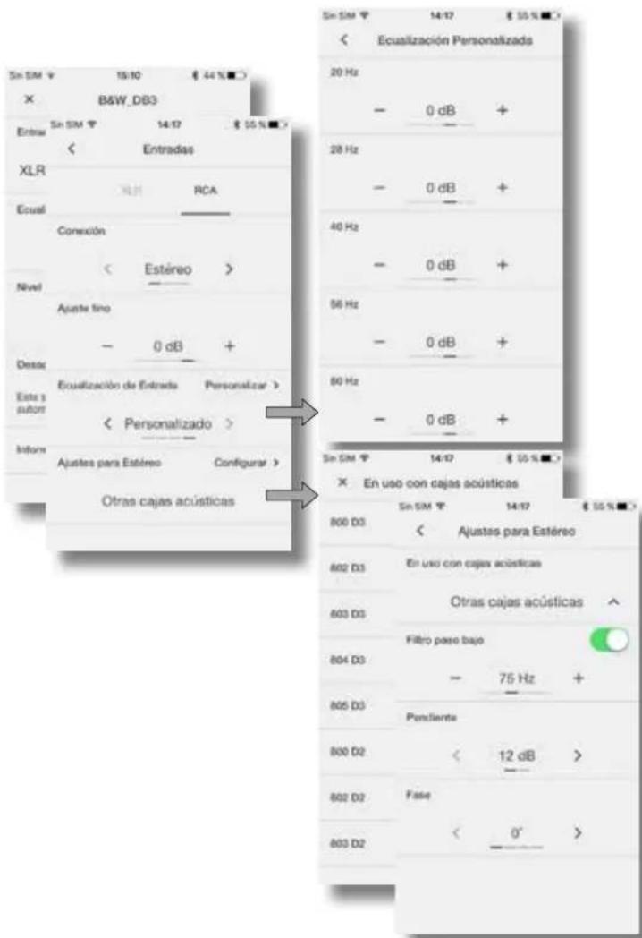 BOWERS & WILKINS DB3D - Configuración de las Entradas - 2