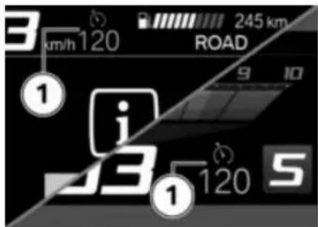BMW R 1250 GS Adventure (2019) - Affichage lors du réglage (informations de limite de vitesse non actives) - 1
