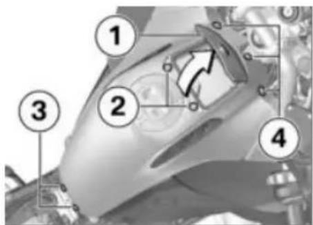 BMW R 1250 GS Adventure (2019) - Filtre à air Remplacer la cartouche de filtre à air - 1