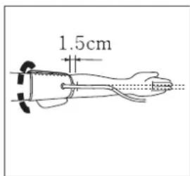 TOPCOM BPM ARM 5000 - Applying the cuff - 3