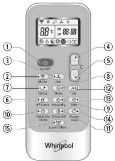 WHIRLPOOL SPIW312L - КНОПКА TIMER OFF (ВИМКНЕННЯ ТАЙМЕРА) - 1