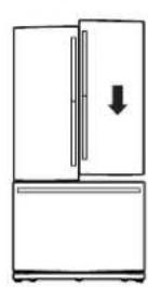 GE GNE25JMKES - LEVEL THE REFRIGERATOR DOORS (on some models) - 1