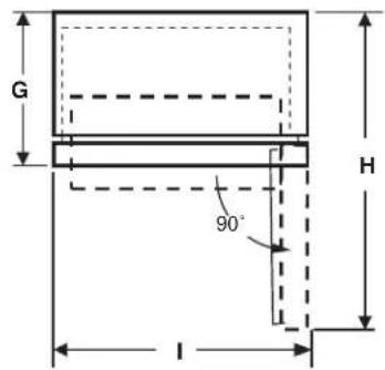GE GNE25JMKES - DIMENSIONS DE L'ÉLECTROMENAGER - 4
