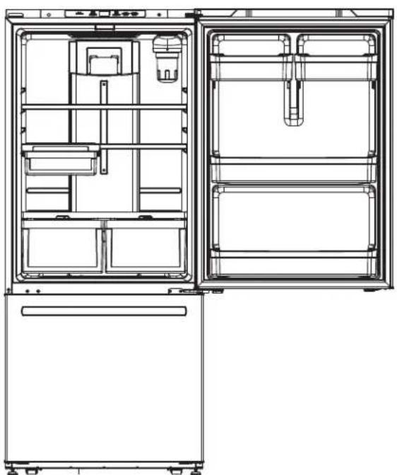 GE GNE25JMKES - LEVEL THE REFRIGERATOR DOORS (on some models) - 8