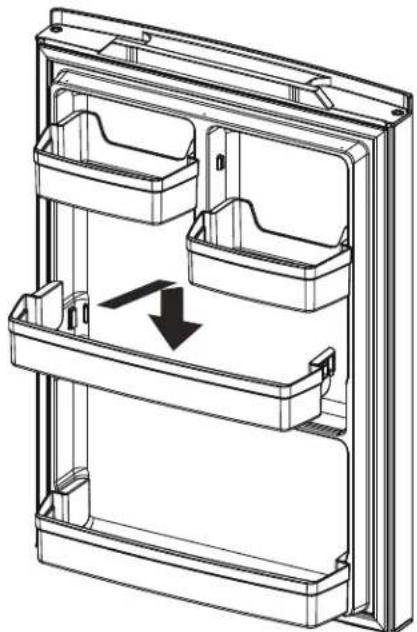 GE GNE25JMKES - Anaques de Puertas de un Galón No Ajustables (en algunos modelos) - 1