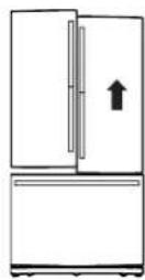 GE GNE25JMKES - LEVEL THE REFRIGERATOR DOORS (on some models) - 2