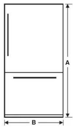 GE GNE25JMKES - APPLIANCE DIMENSIONS - 1