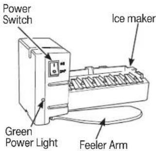 GE GNE25JMKES - Automatic Ice maker (on some models) - 1