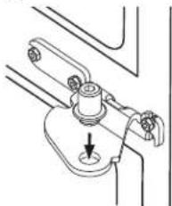 GE GNE25JMKES - REINSTALLING CENTER HINGE BRACKETS AND HINGES - 4
