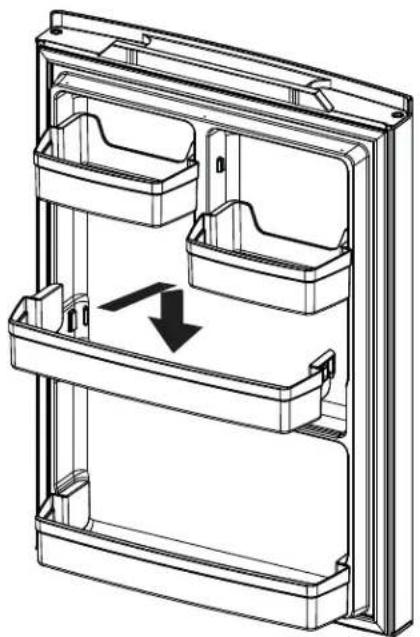 GE GNE25JMKES - Non-Adjustable Gallon Door Bins (on some models) - 2