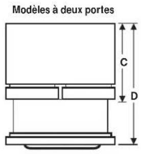 GE GNE25JMKES - DIMENSIONS DE L'ÉLECTROMENAGER - 6
