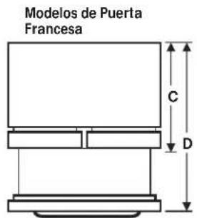 GE GNE25JMKES - DIMENSIONES DEL ELECTRODOMÉSTICO - 6