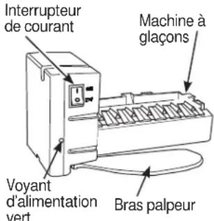 GE GNE25JMKES - Machine à glaçons automatique (certains modèles) - 1