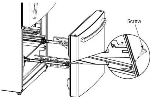GE GNE25JMKES - REMOVE THE DRAWER FRONT - 1