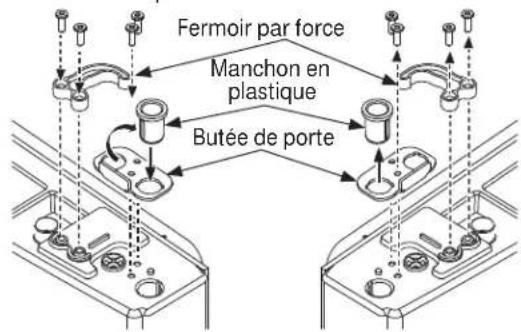 GE GNE25JMKES - REINSTALLER LA PORTE DU COMPARTIMENT RÉFRIGÉRATEUR - 1