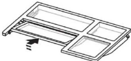 JENN-AIR JFC2089BEM - Pour réinstaller la tablette repliable : - 1