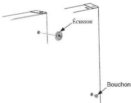 GE GIE17GSNRSS - ÉCUSSON ET LE BOUCHON D'INSTALLATION - 1