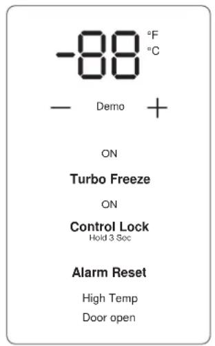 GE FUF21DLRWW - Starting the Freezer with Electronic Control - 1