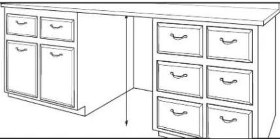 MAYTAG MDB7959SKZ - Mesure de l'ouverture d'encastrement - 1