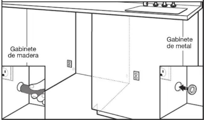 MAYTAG MDB7959SKZ - Perfore orificios en el lugar de la nueva instalación - 2
