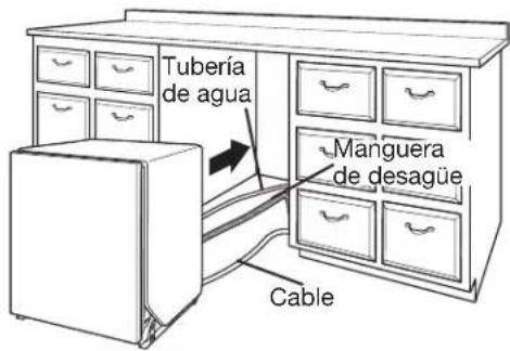 MAYTAG MDB7959SKZ - Mueva la lavavajillas cerca de la abertura del gabinete - 1