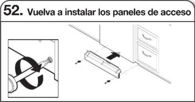 MAYTAG MDB7959SKZ - Vuelva a instalar los paneles de acceso y los elementos de sujeción - 3