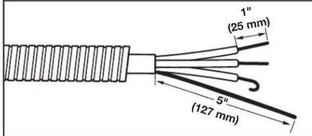 MAYTAG MGD7230HW - Prepare your 4-wire cable for direct connection - 1