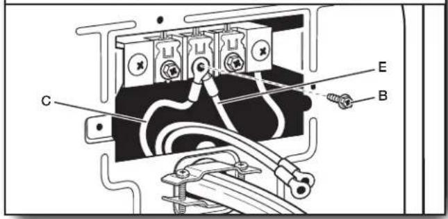MAYTAG MGD7230HW - Connecter le conducteur de terre neutre et le conducteur neutre - 1