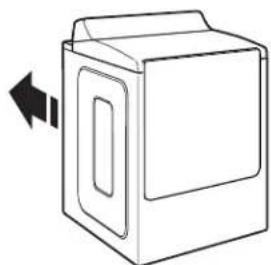 MAYTAG MGD7230HW - Placer la sechese à son emplacement final - 1