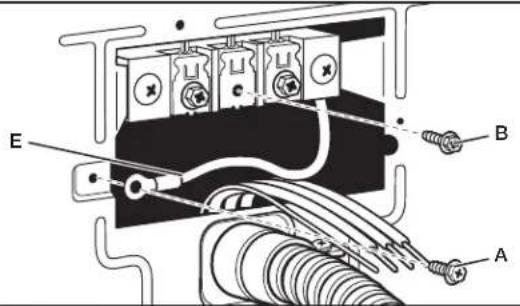 MAYTAG MGD7230HW - Préparation pour la connexion du conducteur de terre neutre et du conducteur neutre - 1
