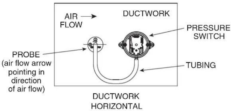 VIKING VCIH54208SS - MOUNTING POSITIONS OF PROBE & PRESSURE SWITCH - 2