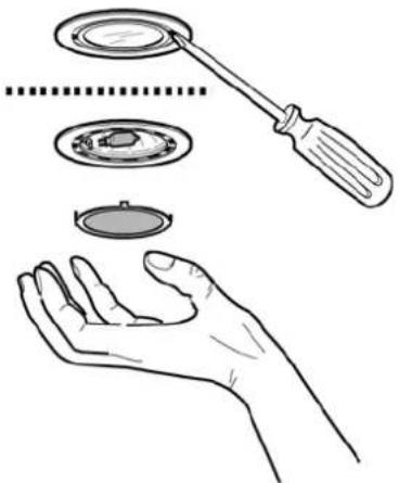 VIKING MVLWH636SS - Replacing the light bulb - 1