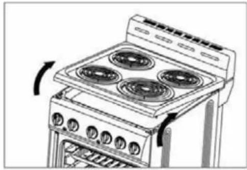 Avanti ERU240P0W - ÿ RELEVER L'TABLE DE CUISSON - 1