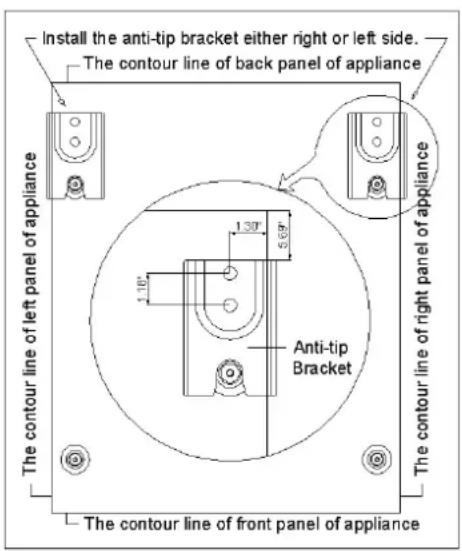 Avanti GR2011CW - ANTI-TIP BRACKET INSALLATION - 1