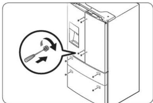 SAMSUNG RF28R7351SR - STEP 6 Attach the handles - 2