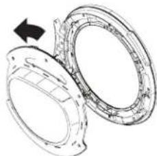 HAIER QFT15ESSNWW - ③ REMOVE, ROTATE AND REPLACE THE INNER DOOR - 2