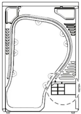 HAIER QFT15ESSNWW - CONEXIÓN DE LA MANGUERA DE DRENAJE - 1