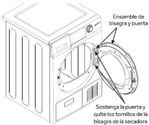 HAIER QFT15ESSNWW - ① RETIRE EL ENSAMBLE DE LA PUERTA - 1