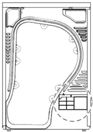 HAIER QFT15ESSNWW - CONNEXION DU TUYAU DE VIDANGE - 1