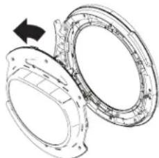 HAIER QFT15ESSNWW - RETIREZ, TOURNEZ ET REMPLACEZ LA PORTE INTÉRIEURE - 2