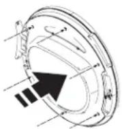 HAIER QFT15ESSNWW - ③ QUITE, GIRE Y REEMPLAZE LA PUERTA INTERIOR - 3