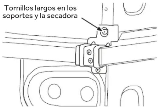 HAIER QFT15ESSNWW - ② CÓMO INSTALAR LA SECADORA Y EL SOPORTE EN LA SECADORA (CONT.) - 1