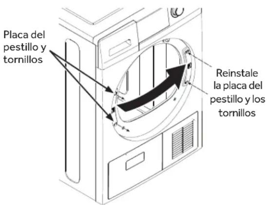 HAIER QFT15ESSNWW - ② QUITE, GIRE Y REEMPLAZE LA PLACA DEL PESTILLO - 1