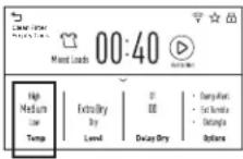 HAIER QFT15ESSNWW - USING THE DRYER - 2