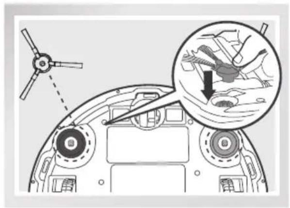 ECOVACS DeeBot N79W - Install Side Brushes - 1