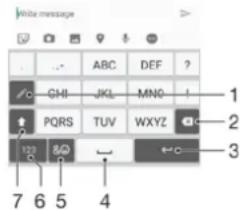 White message . . . ABC DEF ? ✓ CHI JKL MNG ! 1 ✓ PQRS TUV WXYZ 123 8/2 ← c 3 7 6 5 4